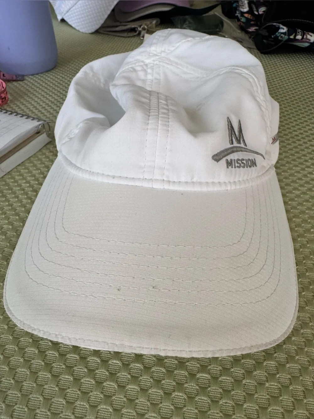 Mission White OS Enduracool Performance Adjustable Running Cap NWOT